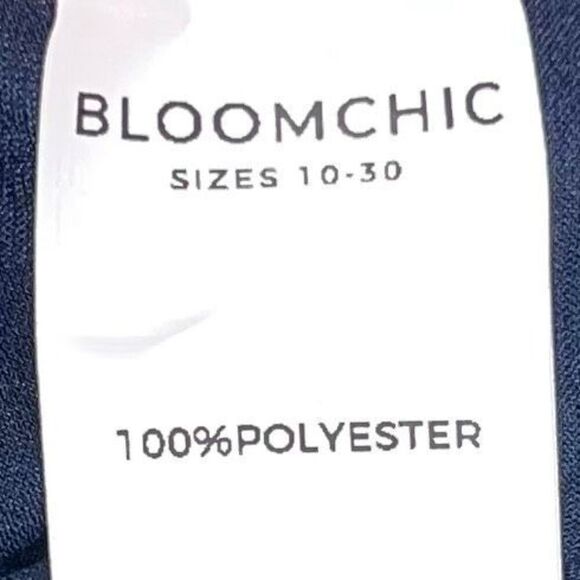 Bloomchic Navy chiffon Tunic With Front Pleating - Picture 7 of 13